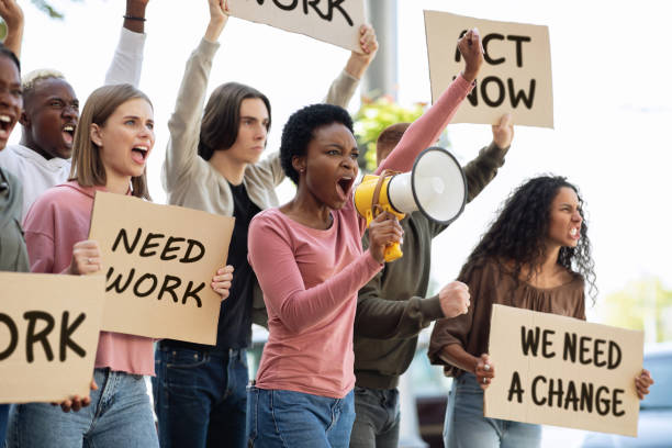 istock International group of demonstrators fighting for environmental protection 1281663198