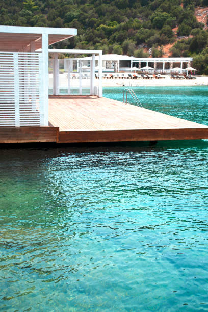 istock Ladder pier at sea 1281663579
