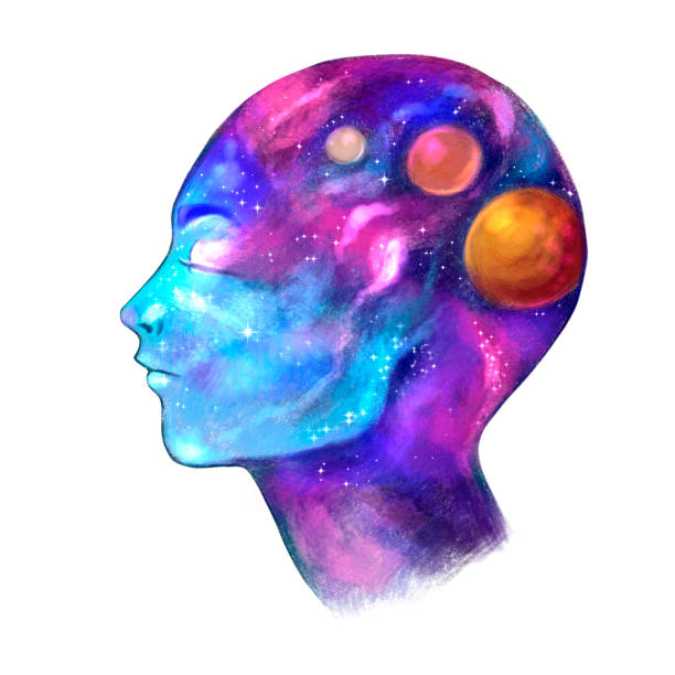 istock drawn profile of a man with outer space. hand drawn illustration, magical, spiritual 1281667058