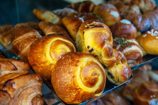 Neapolitan pastries in shop window