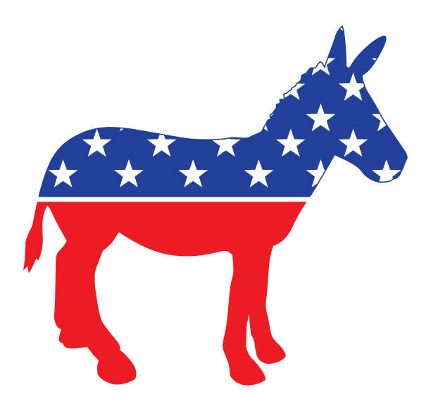 ilustraciones, imágenes clip art, dibujos animados e iconos de stock de burro electoral - democratic donkey