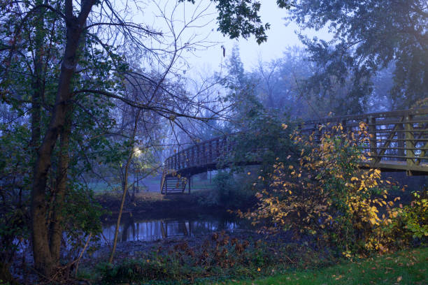 istock Bridge over a creek in Chalfont, Pa. USA 1281682485