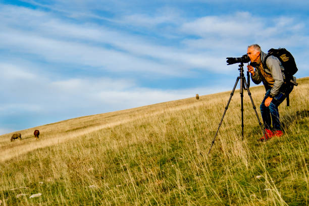 Photographer at work on Mount Subasio