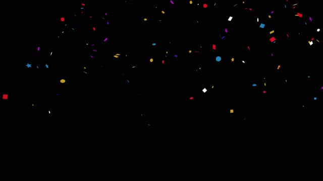 Colorful Confetti on Black Background Free Stock Video Footage Download  Clips event