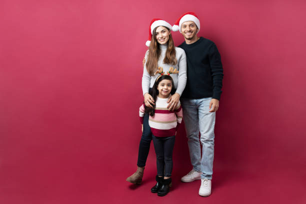 istock Happy family ready for Christmas 1281689092