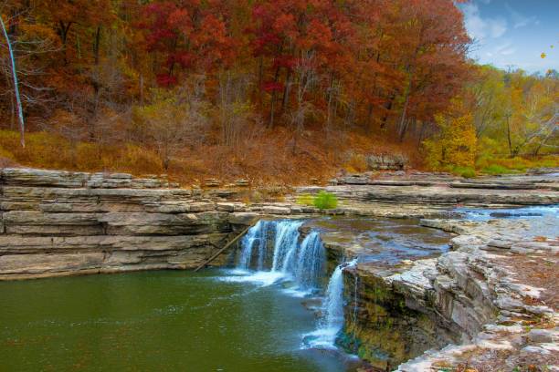 istock Waterfalls and Fall Colors-Cataract Falls-Indiana 1281689425