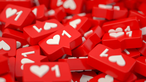 istock Social media notification like icon 1281691460
