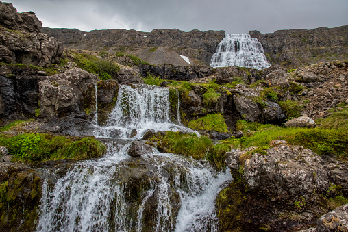 Name: Dynjandi waterfalls\nCountry: Iceland\nLocation: Westfjords