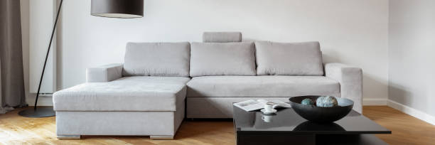 istock Panorama of sofa and coffee table 1281694889