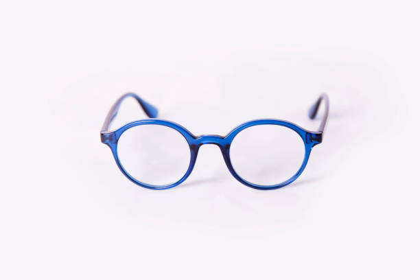 istock Eyeglasses, Isolated, Blue, White, Child 1281698820