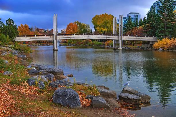 istock Moody Clouds Over An Autumn Park 1281701524