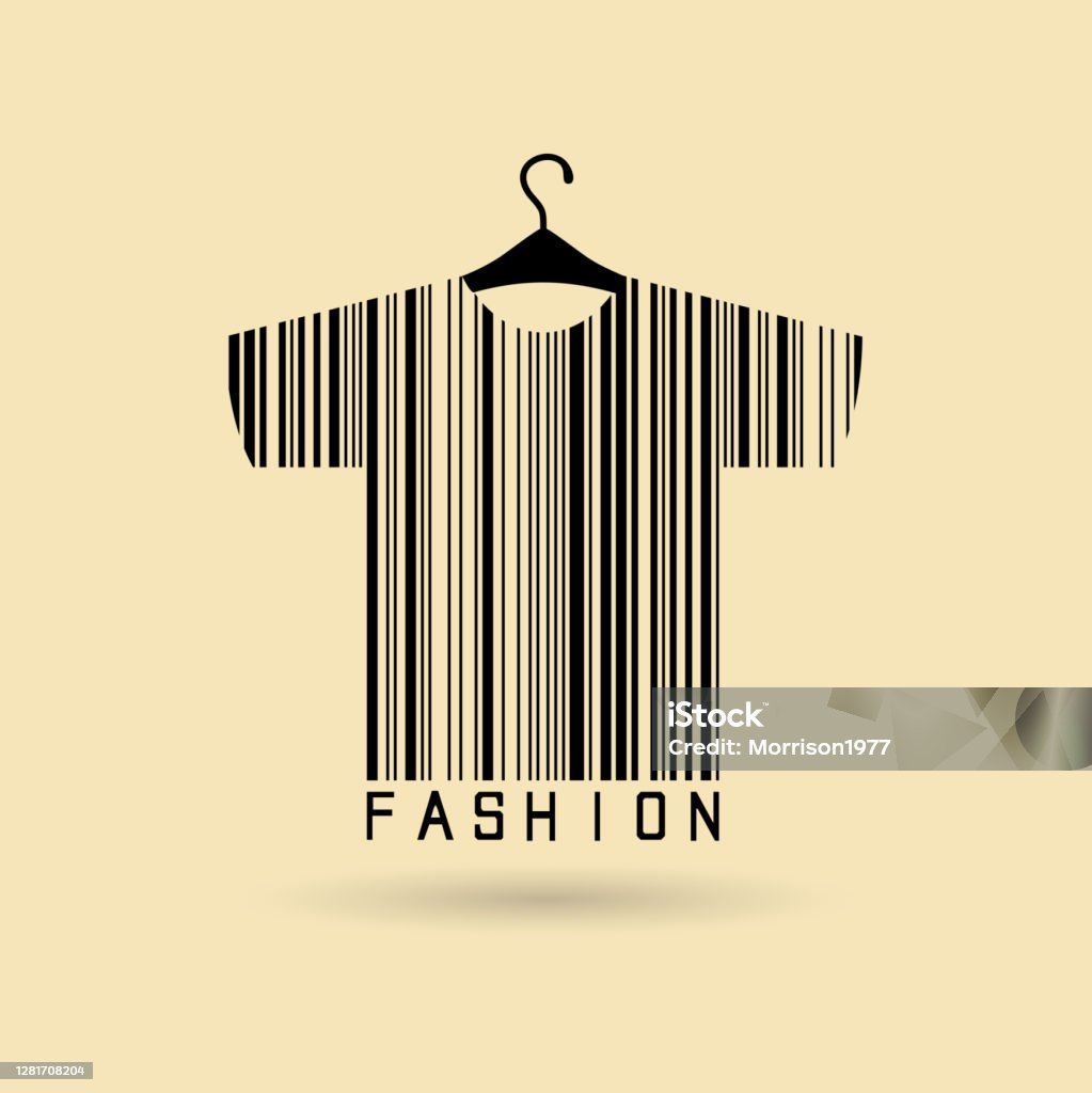Shirt Code Sign Tshirt Design Barcode Stock Illustration - Download Image Now - Bar ...