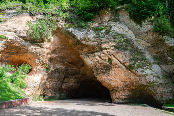 istock Gutman's Cave in the Gauja National Park, Latvia 1281709655