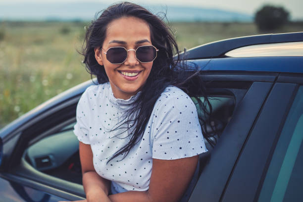 istock Girl in the car 1281710532
