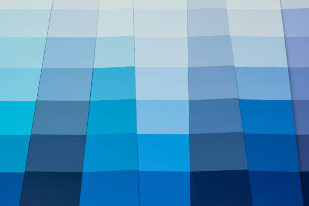 Paint Color Chart Cards - Blue