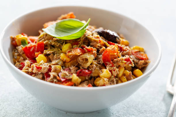 istock Tuna mexican salad served in bowl 1281714365