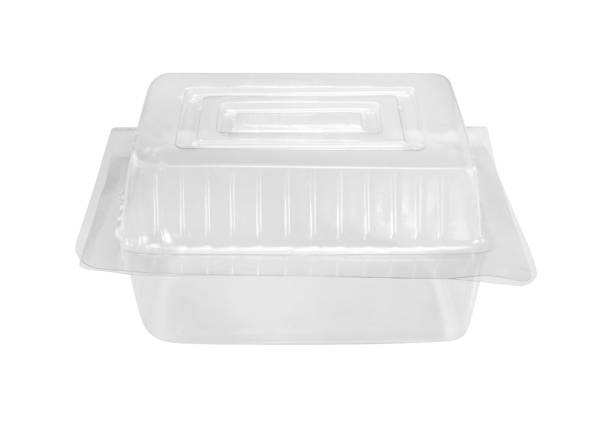 istock Empty transparent plastic food container isolated on white background with clipping path 1281719191