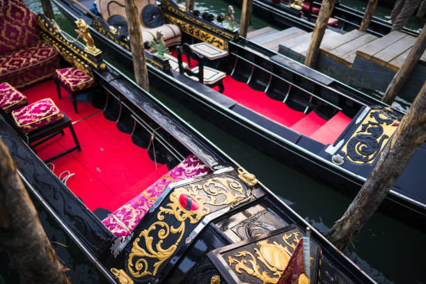 istock Famous gondolas in Venice Italy 1281725788