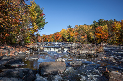 Autumn landscape at St-Jérome Regional Park. Quebec. Canada.