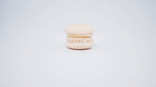 istock White cream macaron sweet French dessert 1281749870