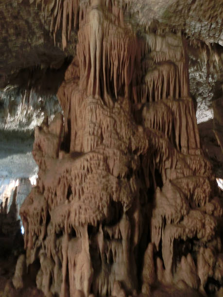 istock Picturesque karst features illuminated in the cave, Postojna grotte 1281753518