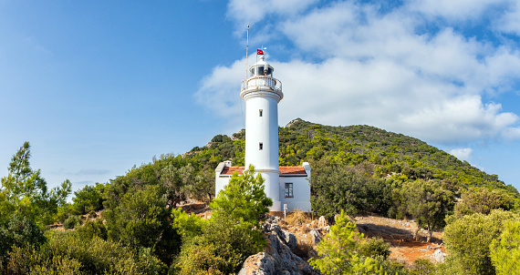 Gelidonya Lighthouse. Lycian Way, Antalya Turkey.