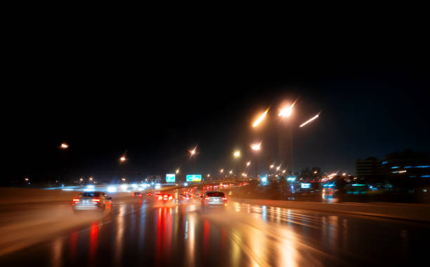 istock Motorway in Miami after a rainy night 1281758074