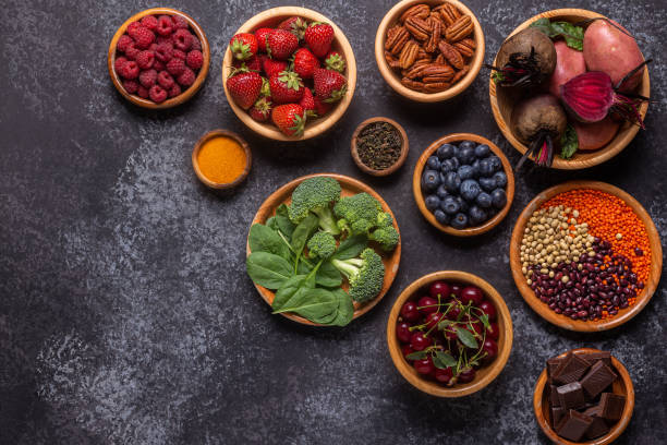 istock Healthy foods high in antioxidants 1281765309
