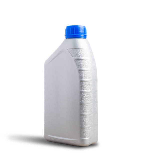 Gray plastic can machine lubricating oil bottle 1 liter