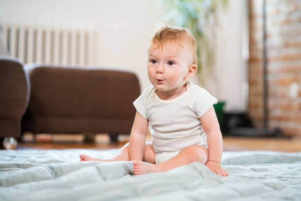 istock Baby boy at home 1281769323