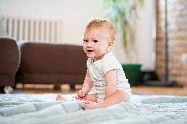 istock Baby boy at home 1281769851