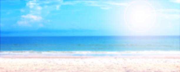 istock blurred sea and sky summer background, landscape ocean blur image, tropical beach and sunlight for holiday background 1281773256