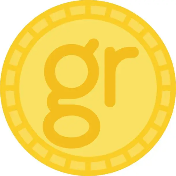 Vector illustration of Groschen coin, coin used in various states of the Holy Roman Empire