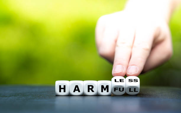 istock Hand turns dice and changes the word 