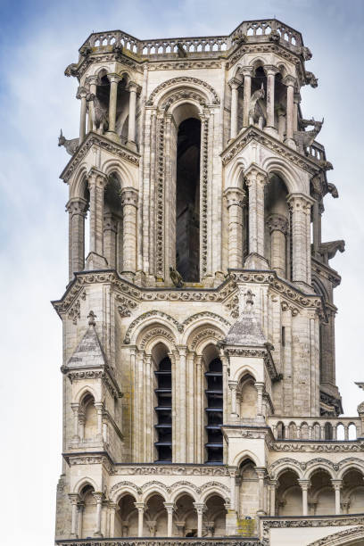 Laon Cathedral, France aon Cathedral is one of the most important examples of the Gothic architecture of the 12th and 13th centuries located in Laon, Picardy, France. Tower Laon stock pictures, royalty-free photos & images