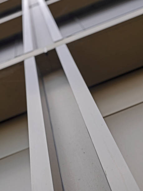 istock Facade cladding detail, detailed view of a facade cladding 1281784920