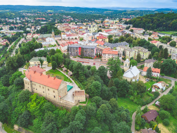 istock Panorama of Sanok 1281786859