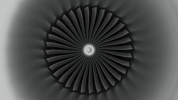 istock Rotating fan blades in industrial 1281787904
