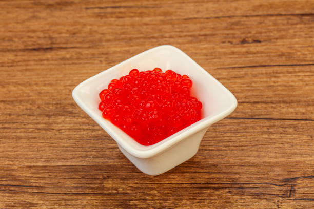 istock Red salmon caviar in the bowl 1281789244