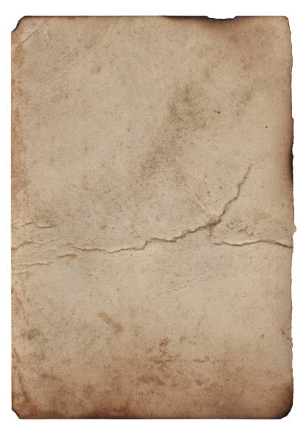 istock Old vintage texture retro paper with burned edges, stains and scratches background 1281792712
