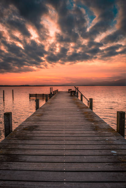 istock Sunrise at The Chiemsee Bavaria in autumn 1281794242