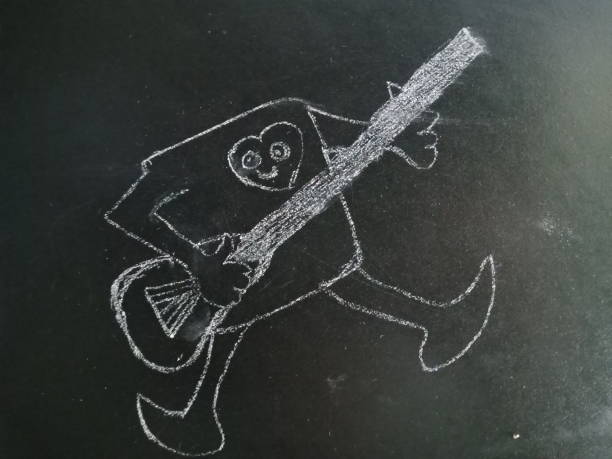 教育背景画像 - blackboard writing chalk teacher ストックフォトと画像