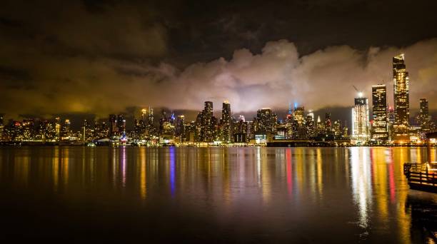 nyc манхэттен горизонт, в канун 11 сентября 2020 - ports america inc стоковые фото и изображения
