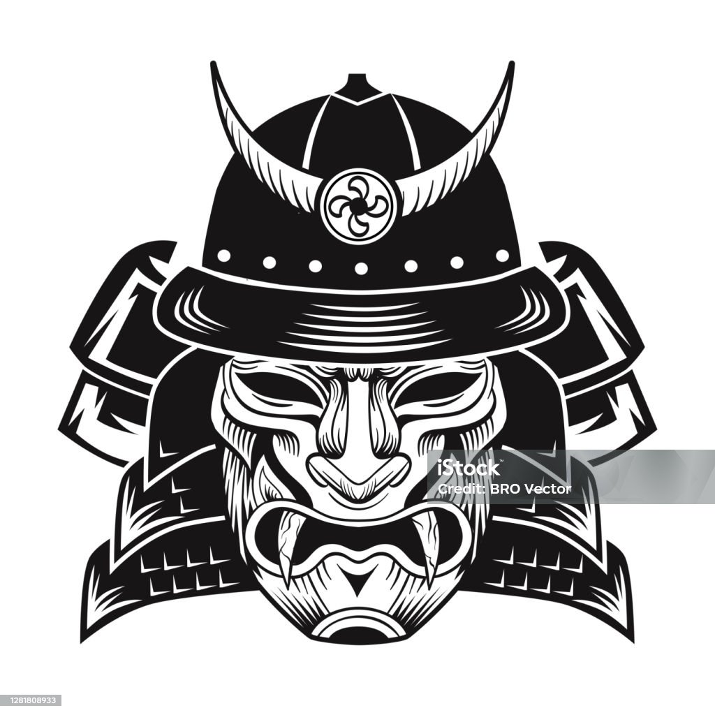 Samurai Đeo Mặt Nạ Đen Hình minh họa Sẵn sở hữu - Tải xuống Hình hình họa Ngay bây  giờ - Quỷ, Samurai, Chiến binh - iStock