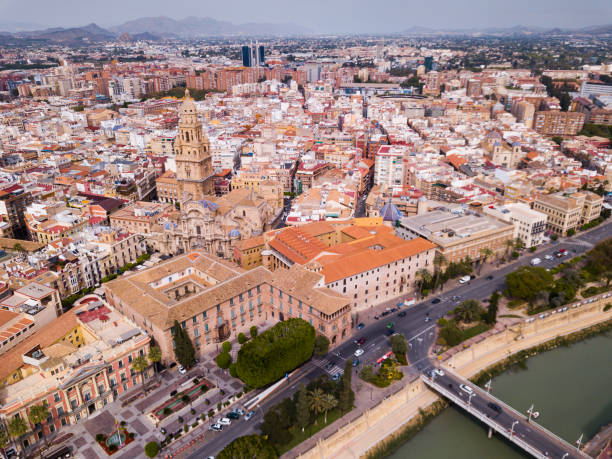 istock View from drone of Murcia 1281811865