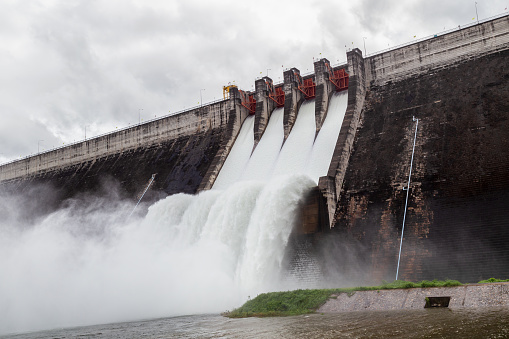 Vacations in Poland - Lake Pilchowice with water dam on the Bobr river in Lower Silesian Voivodeship