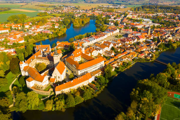 istock Aerial view of Telc, Czech Republic 1281812009