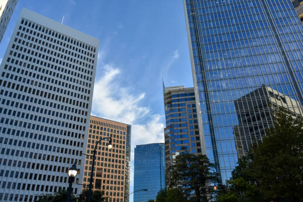istock City architecture with a blue sky and clouds 1281813102
