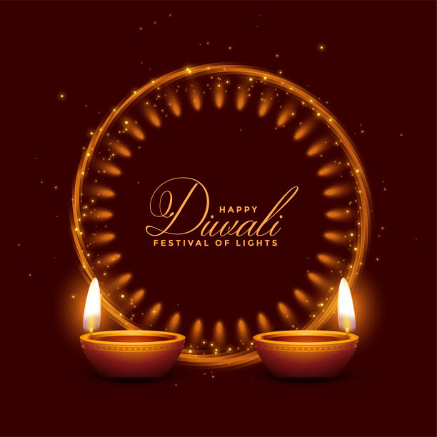 istock happy diwali shiny festival of lights background design 1281813272
