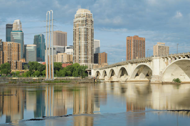 istock Central Avenue Bridge + Minneapolis Skyline 1281819760